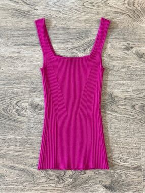 NEW Banana Republic Bright Fuchsia Ribbed Tank